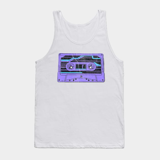 Cassette Synthwave Retrowave 80s Tank Top by karutees